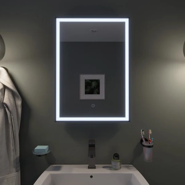 Burley Rectangle LED Wall Mirror 7 Burley Rectangle LED Wall Mirror - Image 5