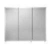 Westbourne White Triple Door Tri-View Steel Cabinet 2 Westbourne White Triple Door Tri-View Steel Cabinet -Home Luxe Studio 30814882
