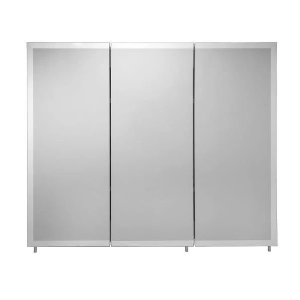 Westbourne White Triple Door Tri-View Steel Cabinet 3 Westbourne White Triple Door Tri-View Steel Cabinet