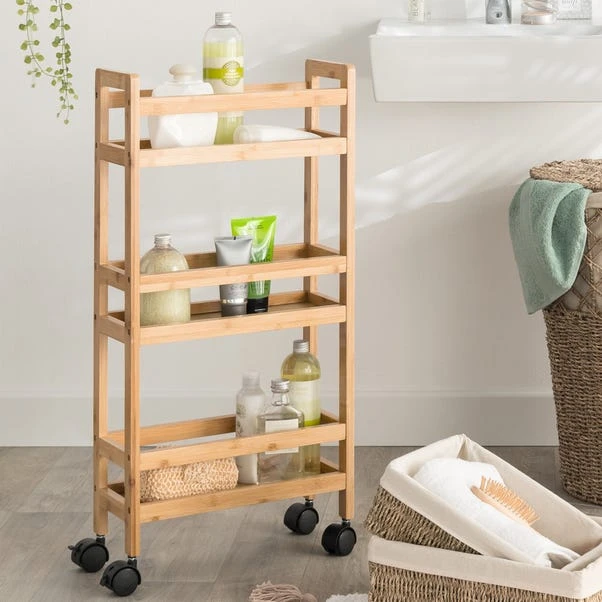 Bamboo Kitchen Trolley 3 Bamboo Kitchen Trolley