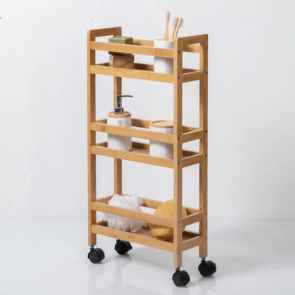 Bamboo Kitchen Trolley 4 Bamboo Kitchen Trolley - Image 2