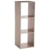 3 Divide Wooden Bookcase -Home Luxe Studio 30816241