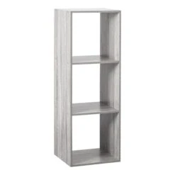 3 Divide Wooden Bookcase -Home Luxe Studio 30816242