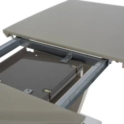 Aspen 4-6 Seater Rectangular Extendable Round Top Dining Table, Glass Top -Home Luxe Studio 30816918 alt03