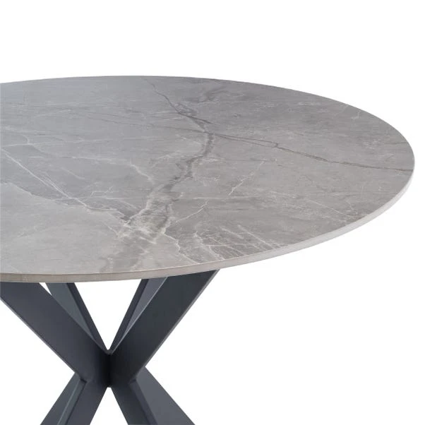 Talia 4 Seater Round 4 Seater Dining Table, Sintered Stone 10 Talia 4 Seater Round 4 Seater Dining Table, Sintered Stone - Image 8