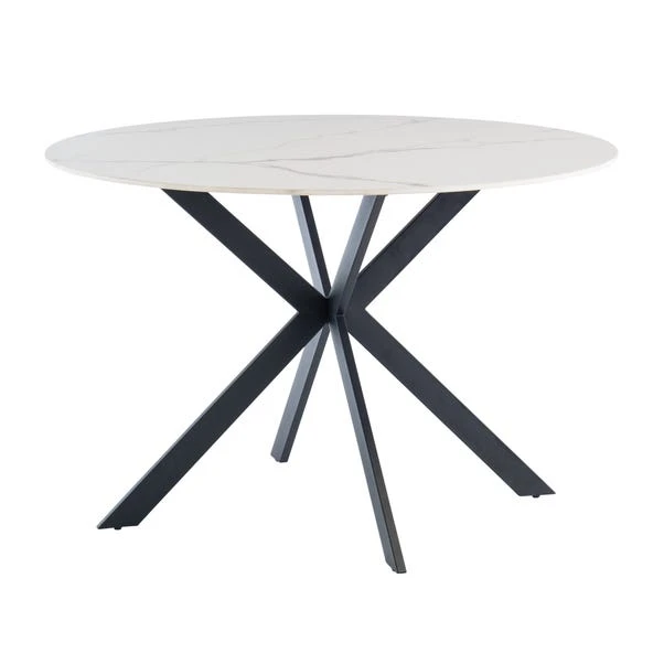 Talia 4 Seater Round 4 Seater Dining Table, Sintered Stone 4 Talia 4 Seater Round 4 Seater Dining Table, Sintered Stone - Image 2