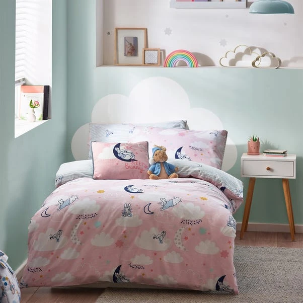 Peter Rabbit™ Sleepy Head Pink Duvet Cover And Pillowcase Set 9 Peter Rabbit™ Sleepy Head Pink Duvet Cover And Pillowcase Set - Image 7