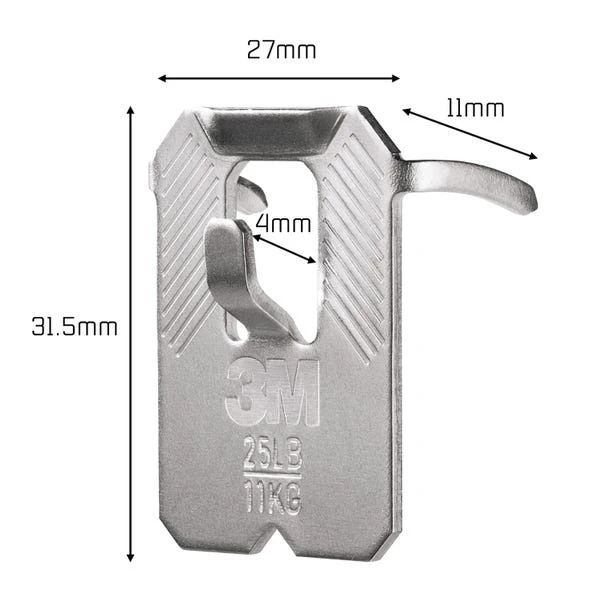 3M CLAW™ Plasterboard Picture And Mirror Hooks, 11 Kg 7 3M CLAW™ Plasterboard Picture And Mirror Hooks, 11 Kg - Image 5