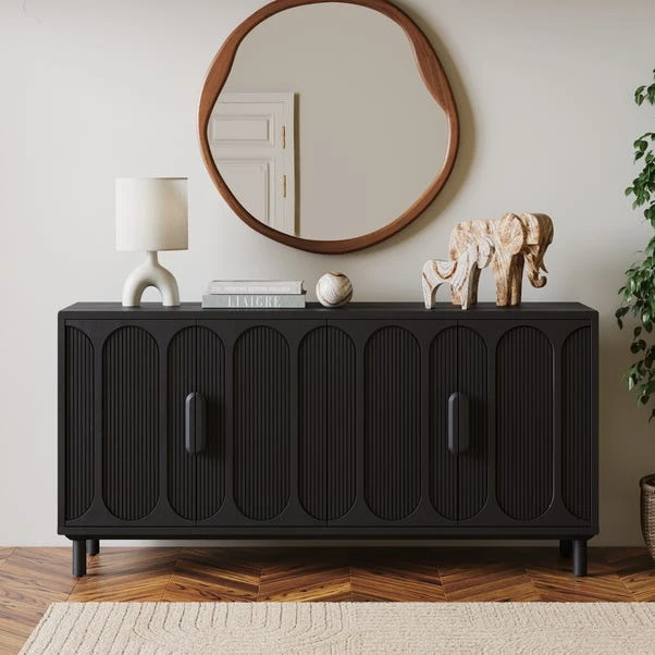Khari 4 Door Large Sideboard, Mango Wood 3 Khari 4 Door Large Sideboard, Mango Wood