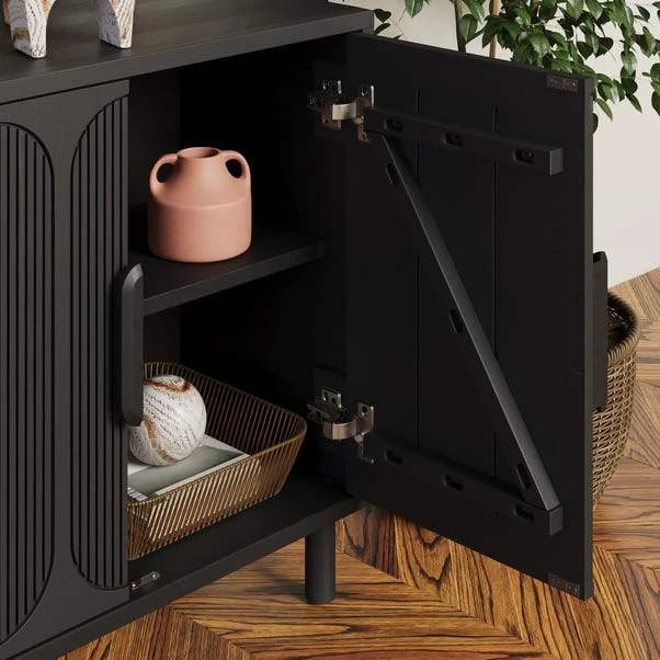 Khari 4 Door Large Sideboard, Mango Wood 5 Khari 4 Door Large Sideboard, Mango Wood - Image 3