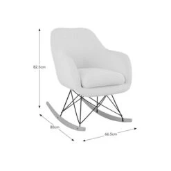 Iris Sherpa Rocking Chair -Home Luxe Studio 30821875 alt09