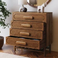 Khari 4 Drawer Chest, Mango Wood 10 Khari 4 Drawer Chest, Mango Wood -Home Luxe Studio 30821887 alt02