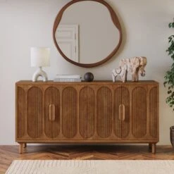 Khari 4 Door Large Sideboard, Mango Wood 16 Khari 4 Door Large Sideboard, Mango Wood -Home Luxe Studio 30821890
