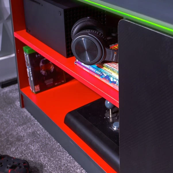 X Rocker Carbon Tek TV Media Cabinet With Neo Fibre LED For TVs Up To 42" 12 X Rocker Carbon Tek TV Media Cabinet With Neo Fibre LED For TVs Up To 42" - Image 10