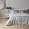 Paoletti Symphony Silver Duvet Cover & Pillowcase Set