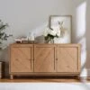 Hadley 3 Door Sideboard, Oak Effect 2 Hadley 3 Door Sideboard, Oak Effect -Home Luxe Studio 30825364