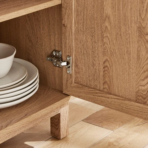 Hadley 3 Door Sideboard, Oak Effect 5 Hadley 3 Door Sideboard, Oak Effect - Image 3