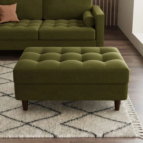 Zoe Velvet Storage Footstool 5 Zoe Velvet Storage Footstool - Image 3