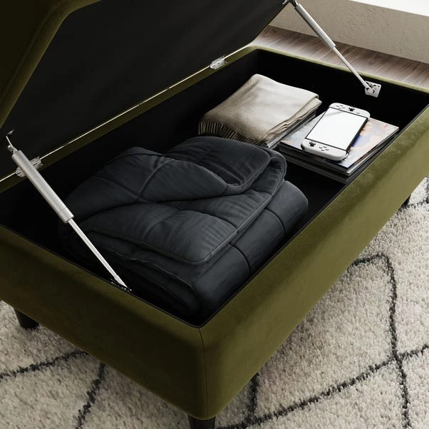 Zoe Velvet Storage Footstool 8 Zoe Velvet Storage Footstool - Image 6