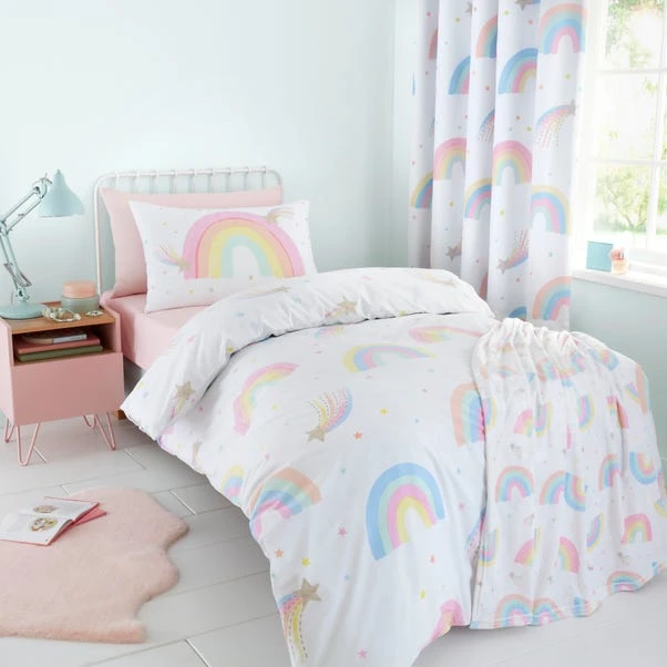 Watercolour Rainbow Duvet Cover And Pillowcase Set 3 Watercolour Rainbow Duvet Cover And Pillowcase Set