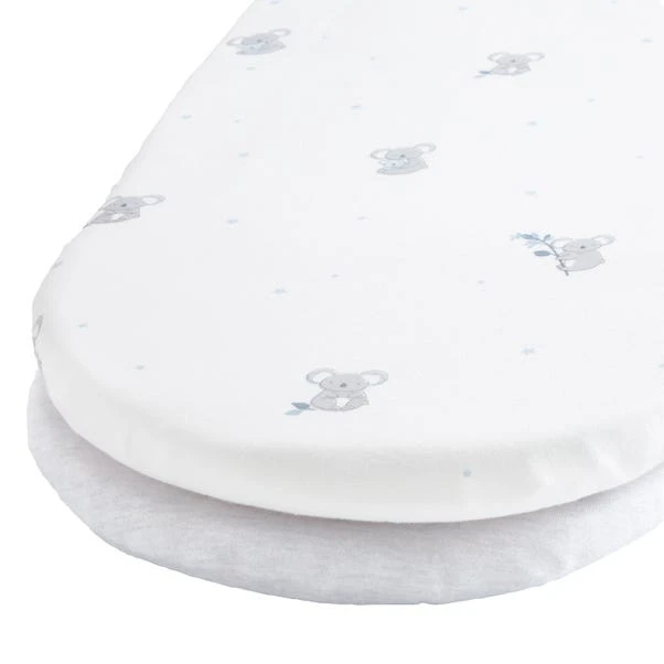 Pack Of 2 Jersey Blue Koala Fitted Sheets 3 Pack Of 2 Jersey Blue Koala Fitted Sheets