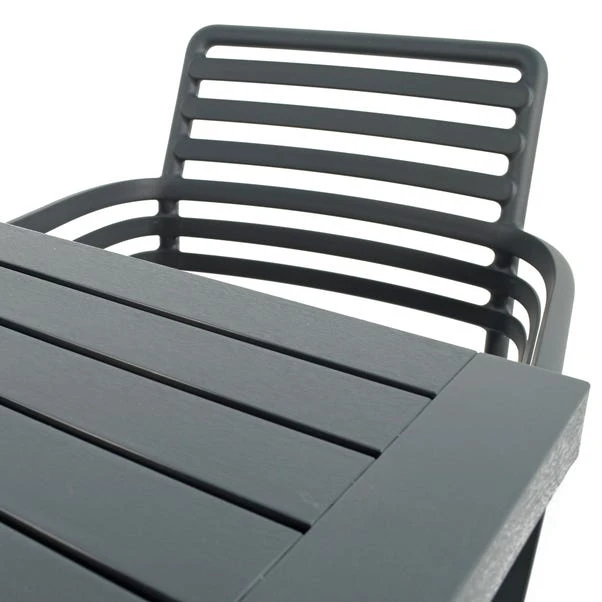 Cube Dining Table With 6 Doga Chair Set Anthracite 8 Cube Dining Table With 6 Doga Chair Set Anthracite - Image 6