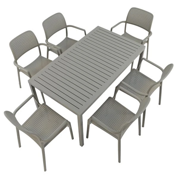 Cube Dining Table With 6 Bora Chair Set Turtle Dove 4 Cube Dining Table With 6 Bora Chair Set Turtle Dove - Image 2