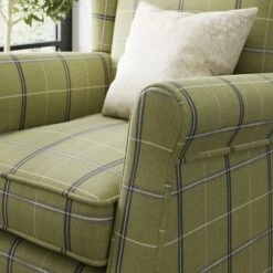 Oswald Check Armchair, Green 15 Oswald Check Armchair, Green -Home Luxe Studio 30827410 alt04