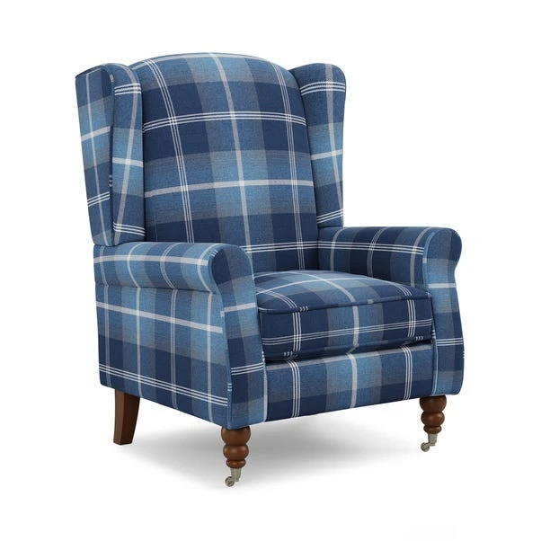 Oswald Grande Check Wingback Armchair 13 Oswald Grande Check Wingback Armchair - Image 11