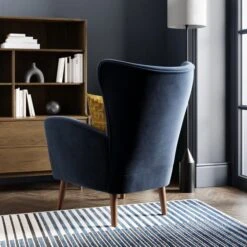 Sven Modern Velvet Wing Chair 35 Sven Modern Velvet Wing Chair -Home Luxe Studio 30827479 alt04