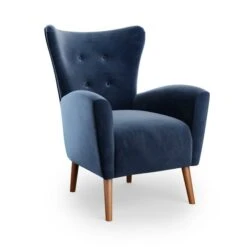 Sven Modern Velvet Wing Chair 38 Sven Modern Velvet Wing Chair -Home Luxe Studio 30827479 alt07