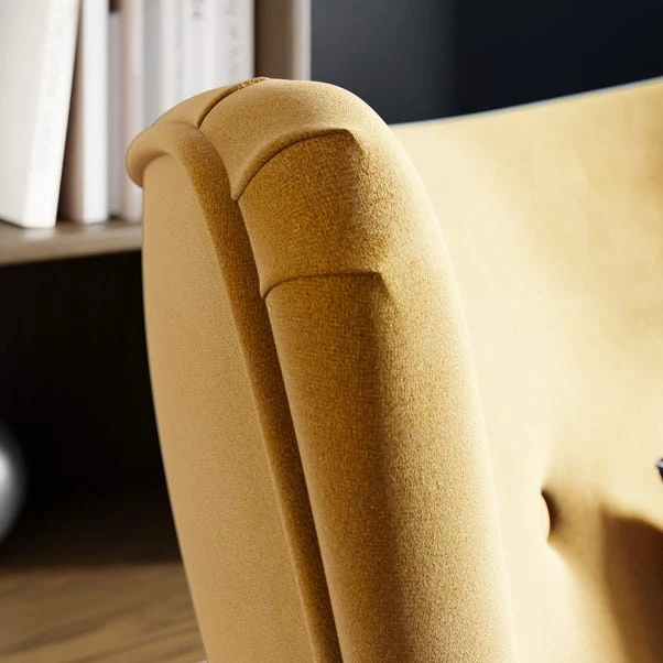 Sven Modern Velvet Wing Chair 6 Sven Modern Velvet Wing Chair - Image 4