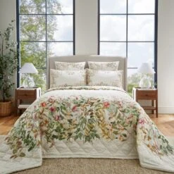 Dorma Rambling Rose Cream Cotton Bedspread 14 Dorma Rambling Rose Cream Cotton Bedspread -Home Luxe Studio 30827773