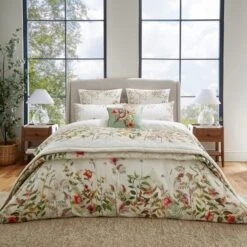 Dorma Rambling Rose Cream Cotton Bedspread 15 Dorma Rambling Rose Cream Cotton Bedspread -Home Luxe Studio 30827773 alt01