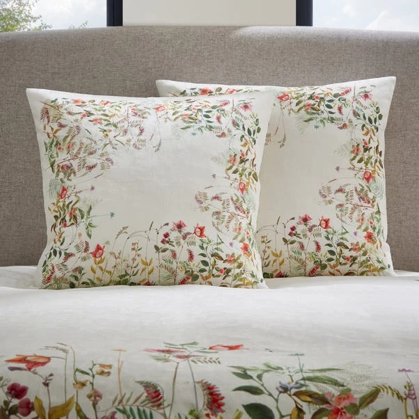 Dorma Rambling Rose Cream Continental Pillowcase 3 Dorma Rambling Rose Cream Continental Pillowcase