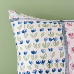 Celeste Green Cotton Duvet Cover And Pillowcase Set 37 Celeste Green Cotton Duvet Cover And Pillowcase Set -Home Luxe Studio 30828271 alt07