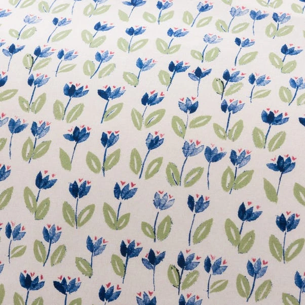 Celeste Green Cotton Duvet Cover And Pillowcase Set 7 Celeste Green Cotton Duvet Cover And Pillowcase Set - Image 5