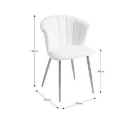 Kendall Dining Chair, Boucle 15 Kendall Dining Chair, Boucle -Home Luxe Studio 30828528 alt09