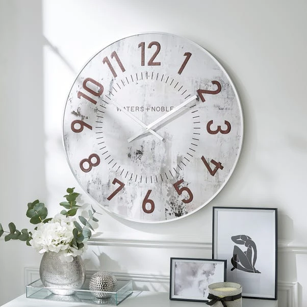 Relaxed Abstract Textured Wall Clock 3 Relaxed Abstract Textured Wall Clock