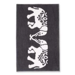 Elephants Bath Mat 7 Elephants Bath Mat -Home Luxe Studio 30830894 alt02