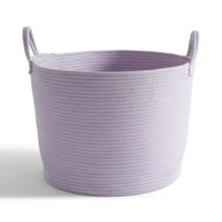 Large Fabric Rope Storage Basket 13 Large Fabric Rope Storage Basket -Home Luxe Studio 30834800 alt02