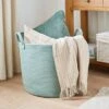Large Fabric Rope Storage Basket 1 Large Fabric Rope Storage Basket -Home Luxe Studio 30834871