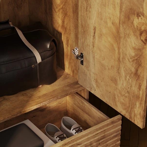 Bryant Double Wardrobe, Mango Wood Effect 5 Bryant Double Wardrobe, Mango Wood Effect - Image 3