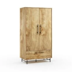 Bryant Double Wardrobe, Mango Wood Effect 14 Bryant Double Wardrobe, Mango Wood Effect -Home Luxe Studio 30836569 alt05