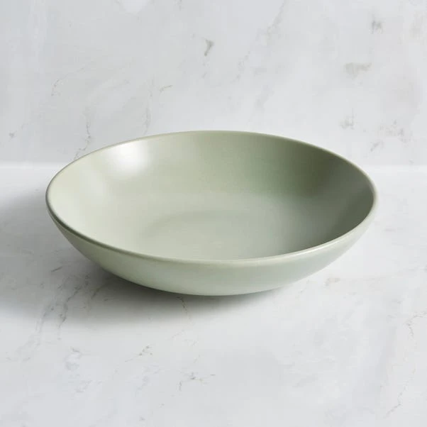 Stoneware Pasta Bowl, Sage 3 Stoneware Pasta Bowl, Sage