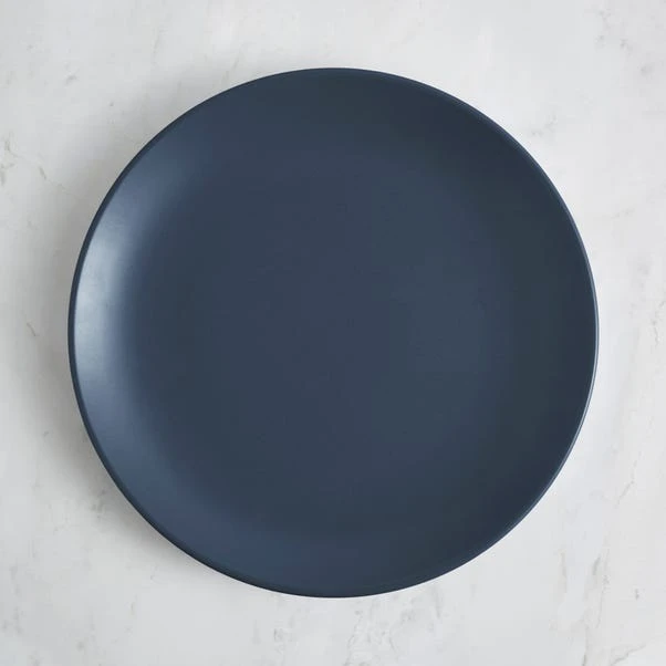 Stoneware Dinner Plate, Blue 3 Stoneware Dinner Plate, Blue