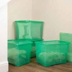 Wham Crystal Set Of 4 Storage Boxes & Lids 35 Wham Crystal Set Of 4 Storage Boxes & Lids -Home Luxe Studio 30839232