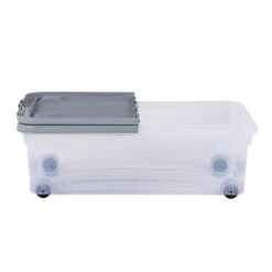 Wham 32L Set Of 3 Underbed Storage Box With Wheels & Lid -Home Luxe Studio 30839239 alt03