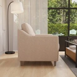 Baxter Textured Weave Snuggle Chair 22 Baxter Textured Weave Snuggle Chair -Home Luxe Studio 30839335 alt02