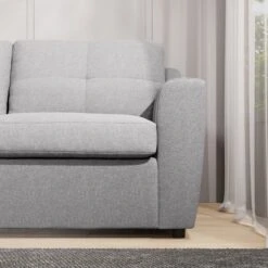 Baxter Textured Weave 2 Seater Double Sofa Bed -Home Luxe Studio 30839338 alt06